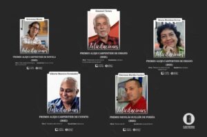 Los premios Nicolás Guillén y Alejo Carpentier 2025 distinguen voces clave de la literatura cubana contemporánea